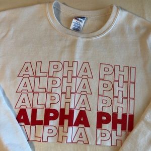Alpha Phi Cropped Sweatshirt